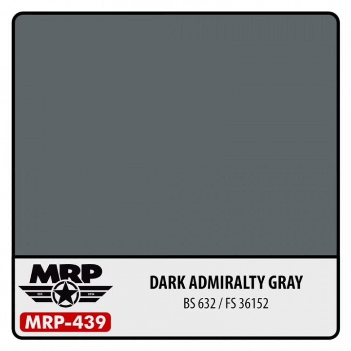 Boxart Dark Admiralty Gray BS381C:632 / FS36152 MRP-439 MR.Paint